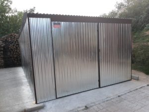 Plechová garáž 3.5 x 5m Pozink