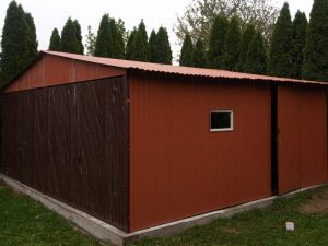 Plechová dvougaráž 6x5 m