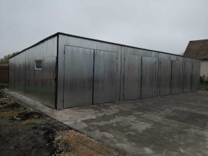 Plechová garáž 14 x 8m