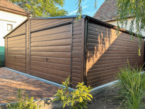 Plechová garáž 7×6 m